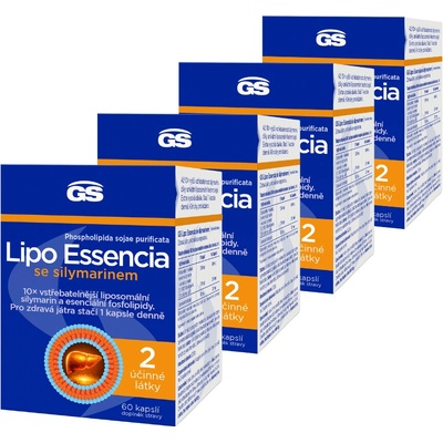 GS Lipo Essencia se silymarinem 4 x 60 kapslí
