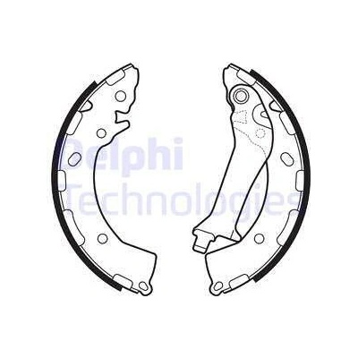 Sada brzdových čeľustí DELPHI LS2150