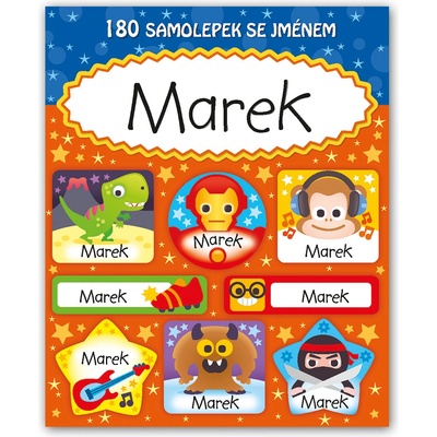ARGUS Veselé nálepky samolepky s menom Marek