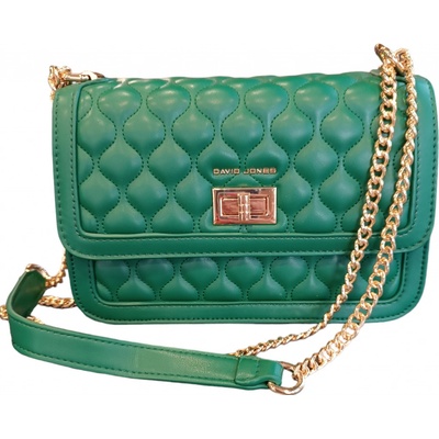 David Jones trendy kabelka s řetízkem 7011-1 green zelená