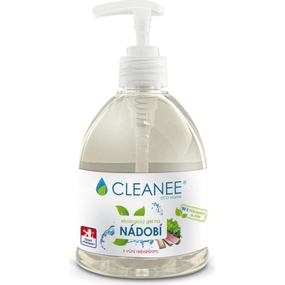 CLEANEE ECO Home Hygienický gel na nádobí s vůní rebarbory 500 ml
