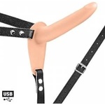  Vibrating strap-on with dildos, USB