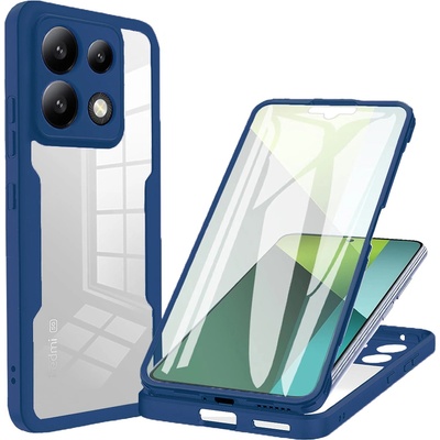 Techsuit Калъф за Xiaomi Redmi Note 13 Pro 5G / Poco X6 + калъф - Techsuit - ColorVerse 360 Series - Син