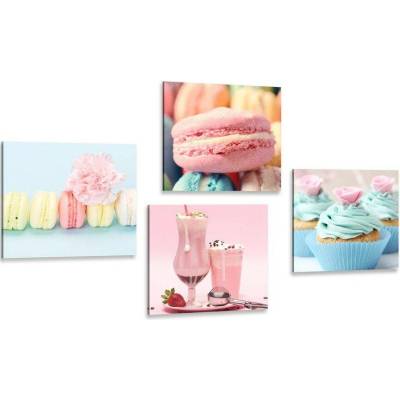 Set obrazů pro milovníky sladkého pokušení - 4x 40x40