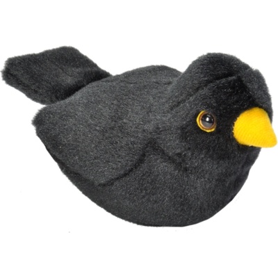 Wild Republic Plush Toy Bird With Sound European Blackbird 18cm (808027)