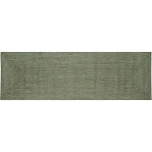 vidaXL Килим за площ Маслиненозелено 80 x 300 cm юта (42010453)