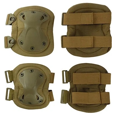 DRAGOWA Tactical Тактически накрайници за колене и лакти Dragowa Tactical, каки (DRG045.khaki)