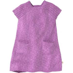 disana Детска рокля disana Kids' Linen Knitted Dress - Flieder - размер 74/80 (EU) (701-3679-0311)