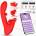 INTOYOU App Series Franky Biting and Rotating Ball Vibrator with App Red