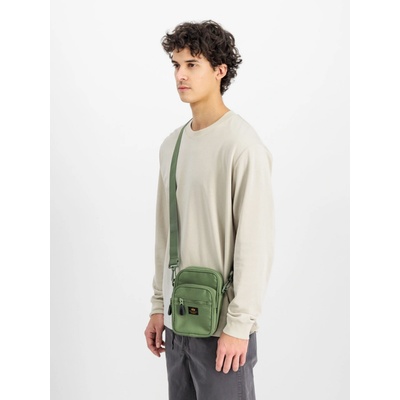 Alpha Industries Label Messenger Bag Small sage green