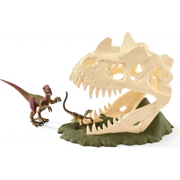 Schleich 42348 Velká lebka s Velociraptorem a ještěrem