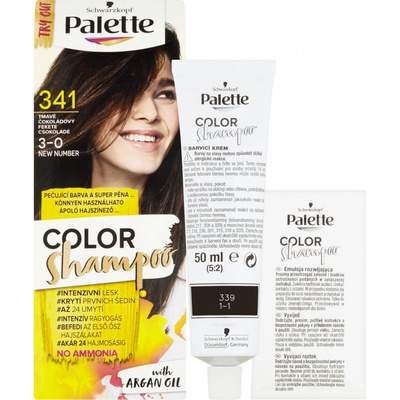 Pallete Color Shampoo čokoládový 341 – Zboží Dáma