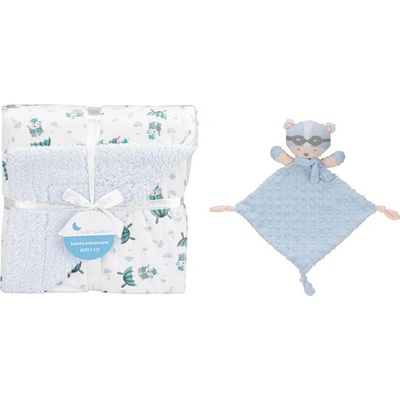 INTERBABY Deka BARÁNOK & PADÁK a prítulka modrá