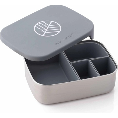 ECO RASCALS ECORASCALS Classic Lunch Box Bento Grey