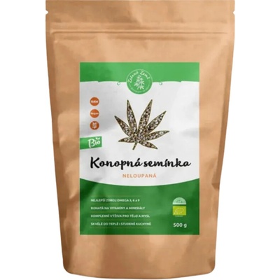 Zelená Země Konopná semínka neloupaná BIO 500 g