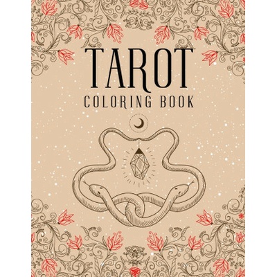 Tarot Coloring Book: Magic Witch Cards Shadows Coloring Book