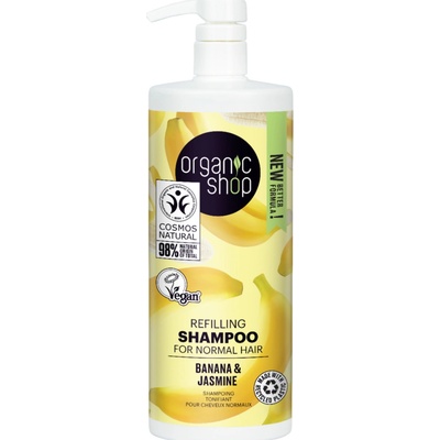 Organic Shop Refilling Shampoo Banana & Jasmine 1000 ml