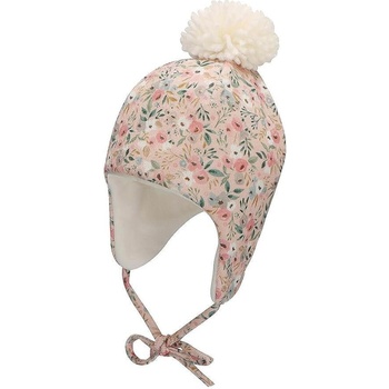 Image 1 of Sterntaler Бебешка зимна шапка за момиче Sterntaler - С принт на цветя, 41 cm, 4-5 м (4402231-739)