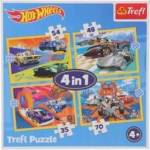 Trefl Hot Wheels Puzzle 4in1 Vehicles Trefl 34627