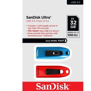SanDisk Ultra 32GB USB 3.0 2-Pack (SDCZ48-032G-G462) Флаш памет
