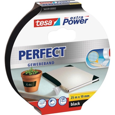 Tesa Perfect páska Extra Power 19 mm x 25 m čierna