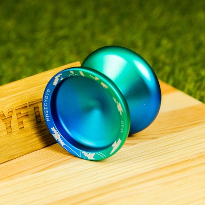 YoYo V10 na Fingerspin MagicYoyo Modrá + zelená