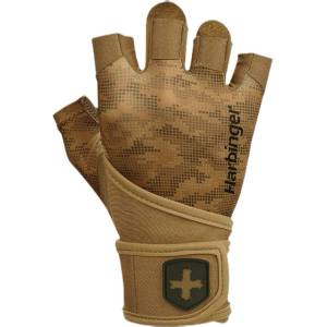 Harbinger Мъжки Ръкавици Pro Wrist Wraps 2.0 / с накитници - Tan Camo XL