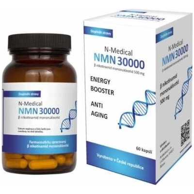 N-Medical NNM 30000 kapsúl nikotínamid 500 mg 60 ks