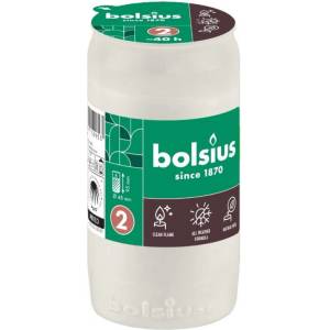 Bolsius Бяла свещ Bolsius Memorial с горене 40 часа (BO-RC4-LCA-A)