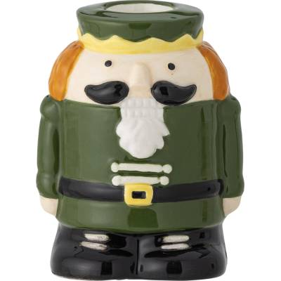Bloomingville 82061246 Svícen na klasickou svíčku Feast 9 cm zelený
