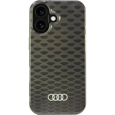 Audi IML Stitching Pattern MagSafe iPhone 16 6.1" черен/черен твърд калъф AU-IMLMIP16-Q5/D3-BK (6955250227766)