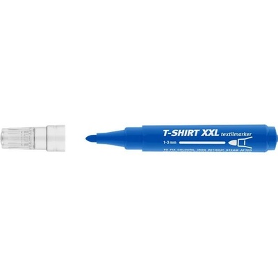 ICO popisovač na textil 1-3 mm kužeľový modrý