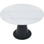 Velmoro Трапезна маса ST29-FX 75(120)x120 бял мрамор