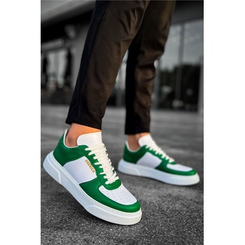 Chekich Мъжки спортни обувки ch087 fbt - Бели със Зелен #410345 (410345_Бяло)