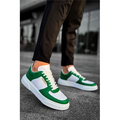 Chekich Мъжки спортни обувки ch087 fbt - Бели със Зелен #410345 (410345_Бяло)