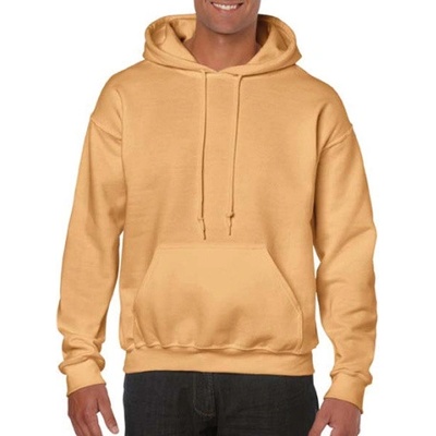 Gildan Unisex mikina s kapucňou G18500 Old Gold