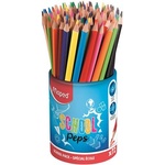 Maped Комплект цветни моливи, триъгълни, моливник, MAPED "School Peps" 832000 (832000)