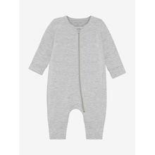 Rostoucí bambusové pyžamo na zip overal MINYMO šedá