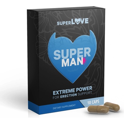 SuperLove SuperMan Extreme Power for Erection Support 10 caps