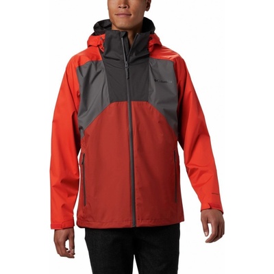 Columbia bunda Rain Scape jacket M červená/sivá