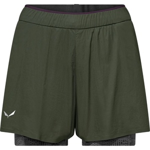 Salewa Дамски къси панталони Salewa Women's Pedroc Durastretch 2in1 Short Shorts - Dark Olive - размер 40 (EU) (112-4364-0115)