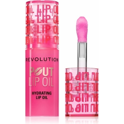 Makeup Revolution Pout Lip olej na pery s hydratačným účinkom Raspberry Pink 3 ml