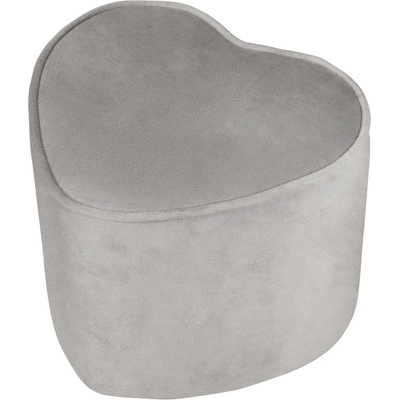 Светлосиво кадифено бебешко пуфче Lil Sofa - Roba (450130GA)
