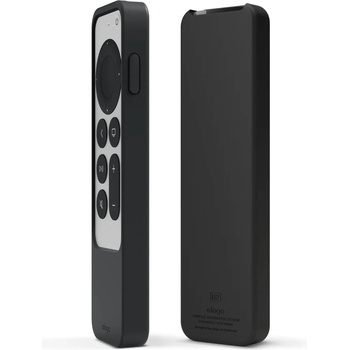 elago R2 Slim Case - удароустойчив силиконов калъф за Apple TV Siri Remote (2021) (черен)