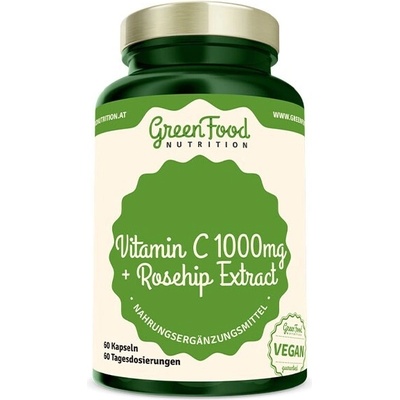 Green Food Vitamín C 1000 mg + šipky 60 kapsúl