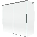 Mexen Rox L параван за вана, 2-крила плъзгащ се 160 + 80 x 150 см, прозрачен, gun metal - 8C9L-160-080-95-00 (8C9L-160-080-95-00)