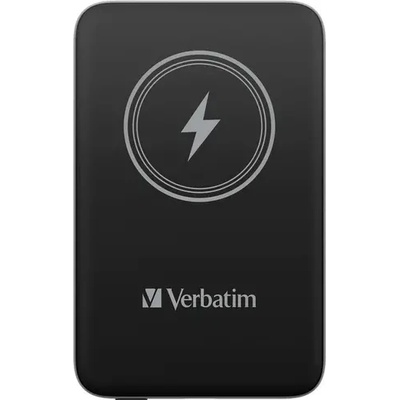 Verbatim Външна батерия, Verbatim MCP-10BK Power Pack 10000 mAh with UBS-C® PD 20W / Magnetic Wireless Charging 15W Black (32245)