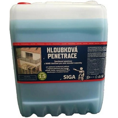 SIGA PRO Hloubková penetrace 10 l modrá s nanočásticemi, ředění 1:5