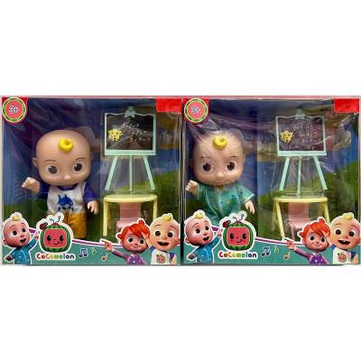 Armtoys ГУМЕНА КУКЛА БЕБЕ cocomelon С ДЪСКА И СТОЛ