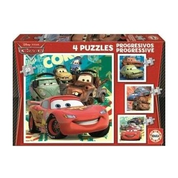 Educa Пъзел Educa Cars (4 броя)